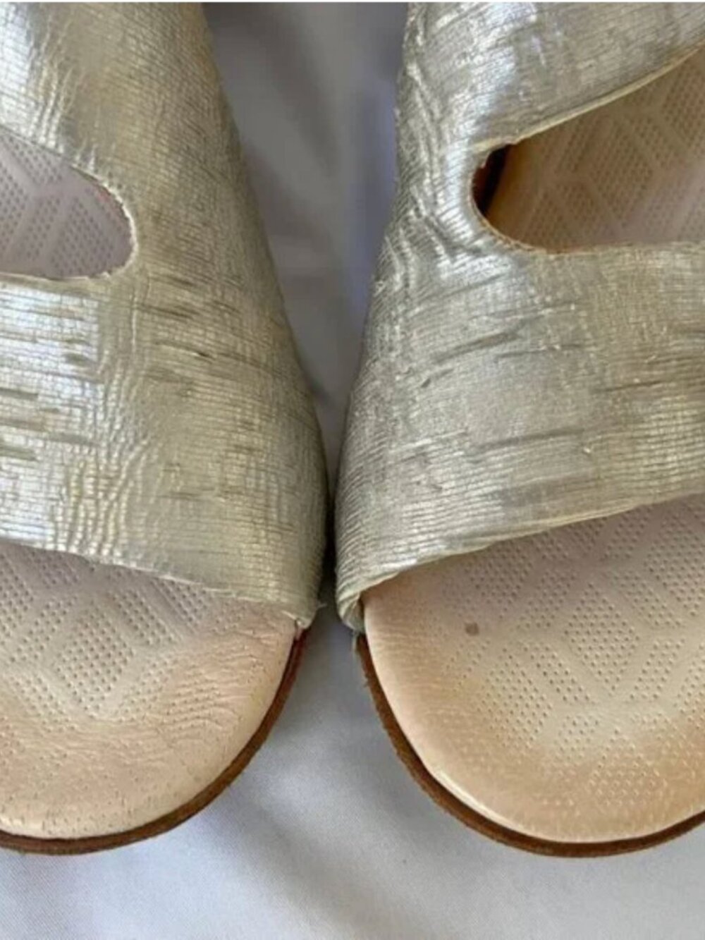 A.S.98 Airstep Lucus Sandals – Off White Metallic – Size 7.5 / EU 38 – EUC - Picture 10 of 16